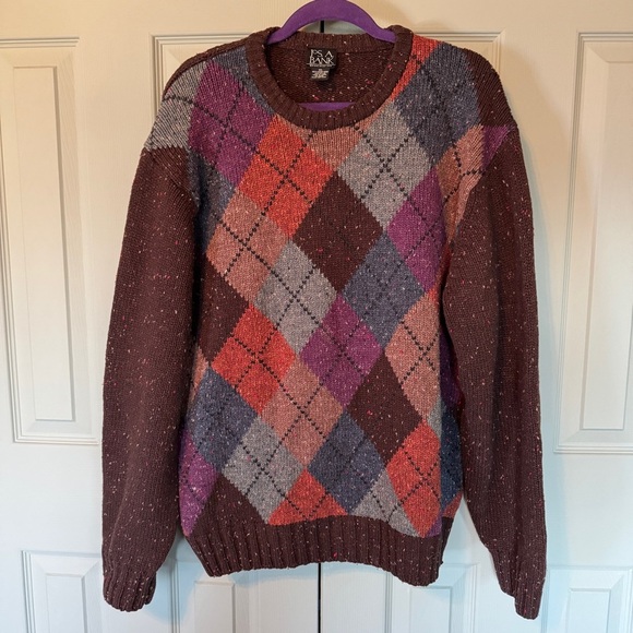 Jos. A. Bank Argyle Patterned Sweater - Picture 1 of 3